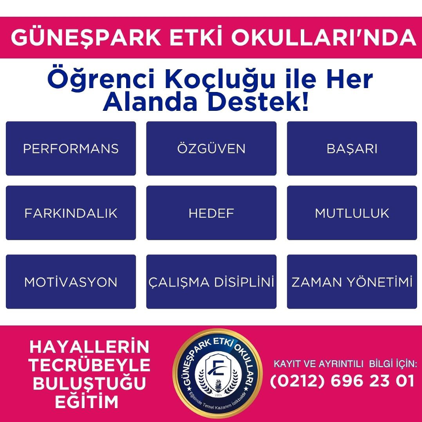 Güneşpark Etki Okulları’nda Öğrenci Koçluğu ile Her Alanda Destek!